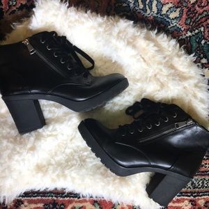 Black Heeled Ankle Boots